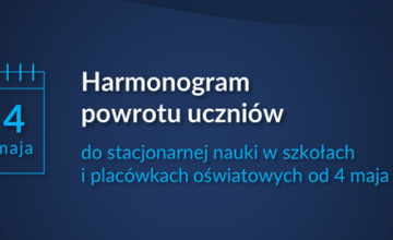 Harmonogram powrotu uczniów do nauki stacjonarnej