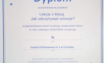 "Lekcje z klasą. Jak odczytywać emocje?"