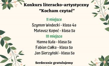 Sukcesy w konkursie literacko-artystycznym