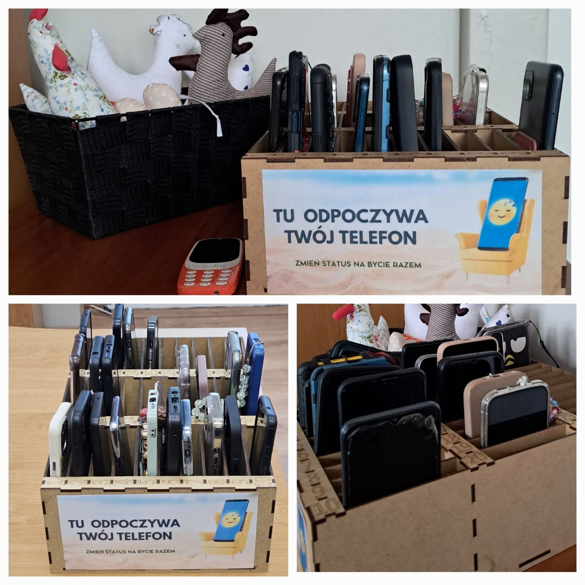 skrzyneczka na telefony